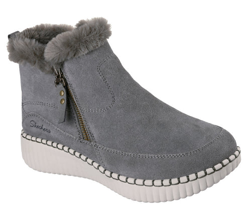 Ghete sport, dama, SKECHERS WILSHIRE BLVD - FRESH ZIP 168108- OLV verde, piele intoarsa